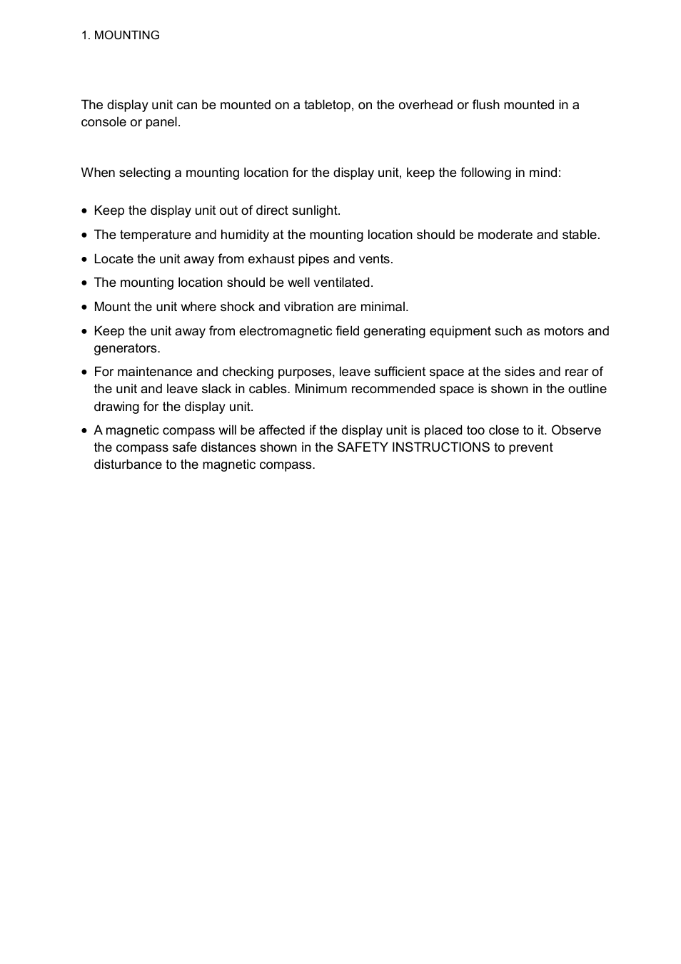 2 display unit | Furuno MARINERADAR FR-8122 User Manual | Page 20 / 56