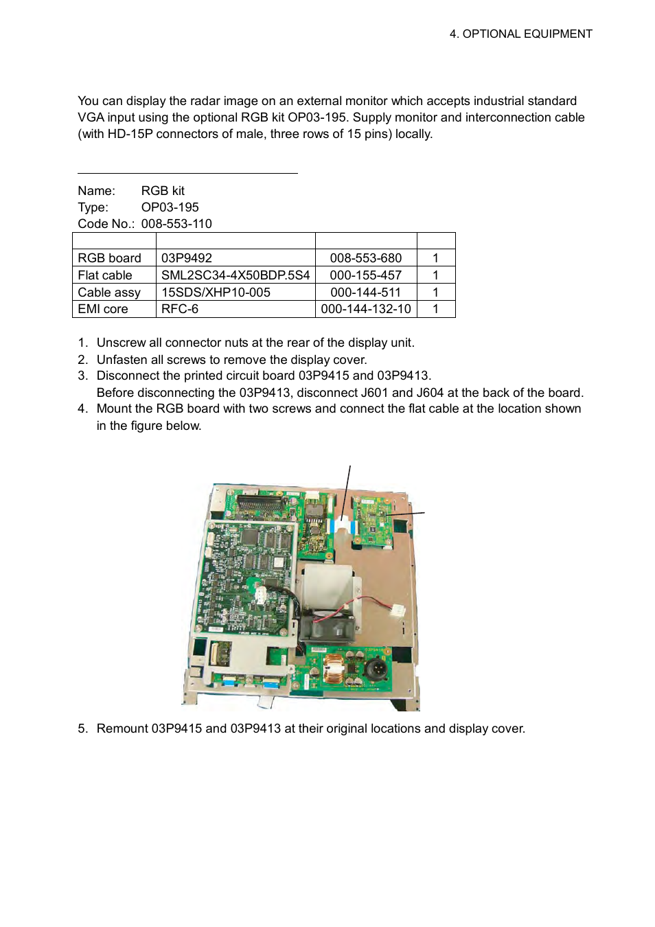 2 external monitor | Furuno MARINERADAR FR-8122 User Manual | Page 37 / 56