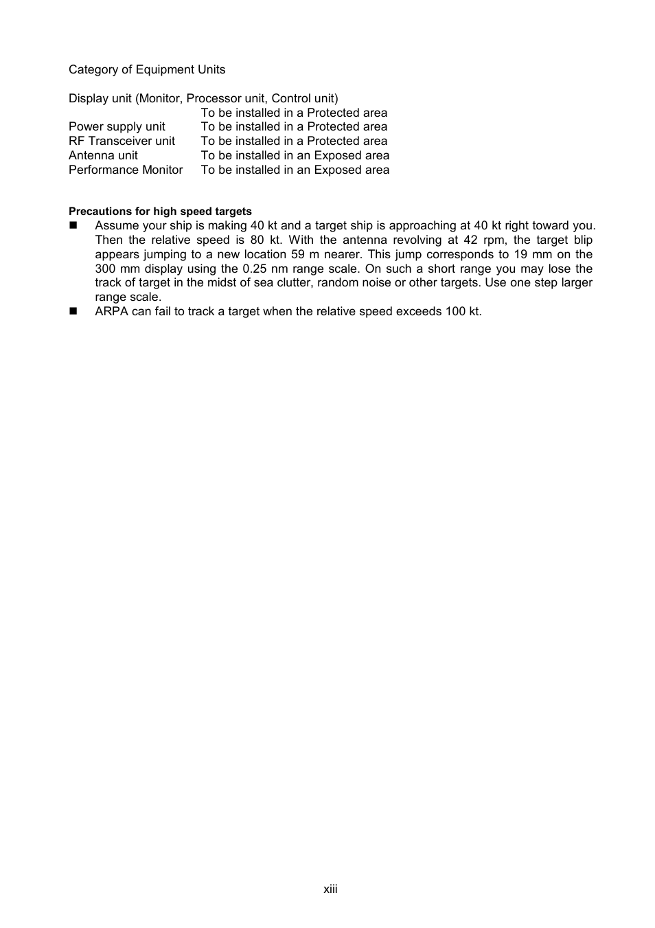 Furuno FR-2105-B User Manual | Page 15 / 197
