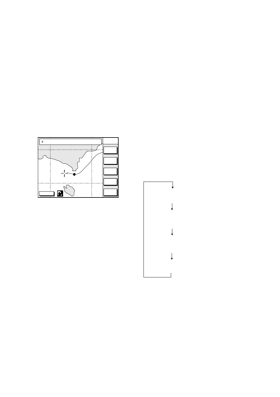2 cursor, 3 shifting the display, 4 displaying nav information window | Turning on the cursor, shifting the cursor | Furuno GP-1850WD User Manual | Page 18 / 98