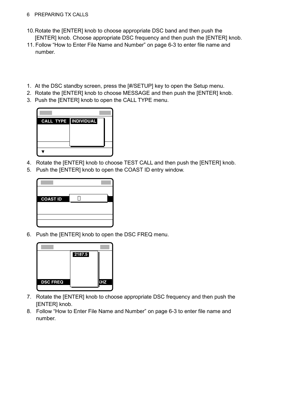 5 preparing test calls | Furuno FS-1570 User Manual | Page 116 / 215