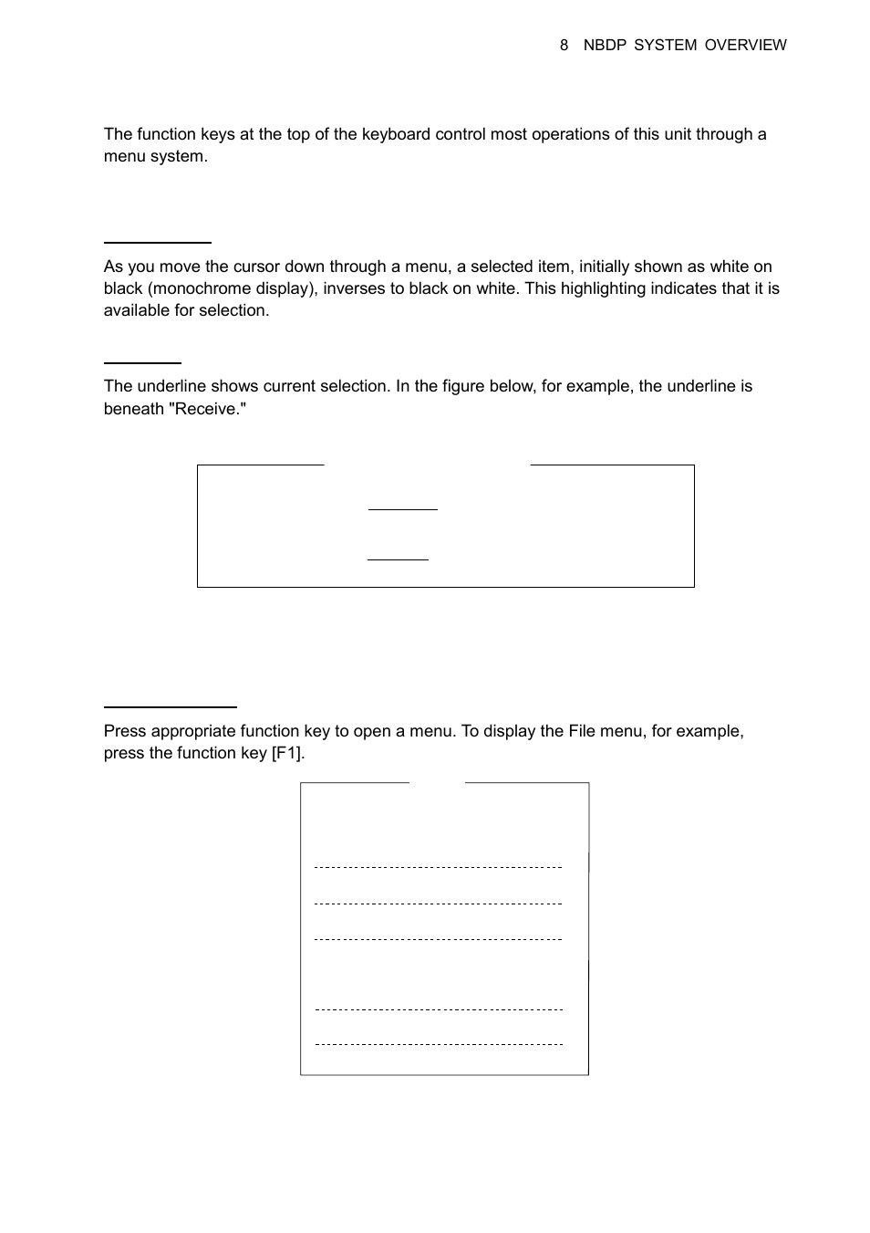 3 function keys, menu operation, 1 menu conventions, 2 menu overview | Furuno FS-1570 User Manual | Page 131 / 215