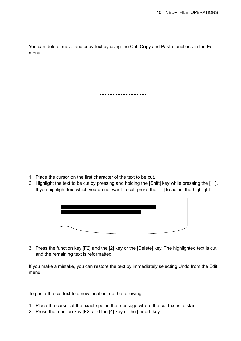 4 editing files, 1 cutting and pasting text | Furuno FS-1570 User Manual | Page 149 / 215