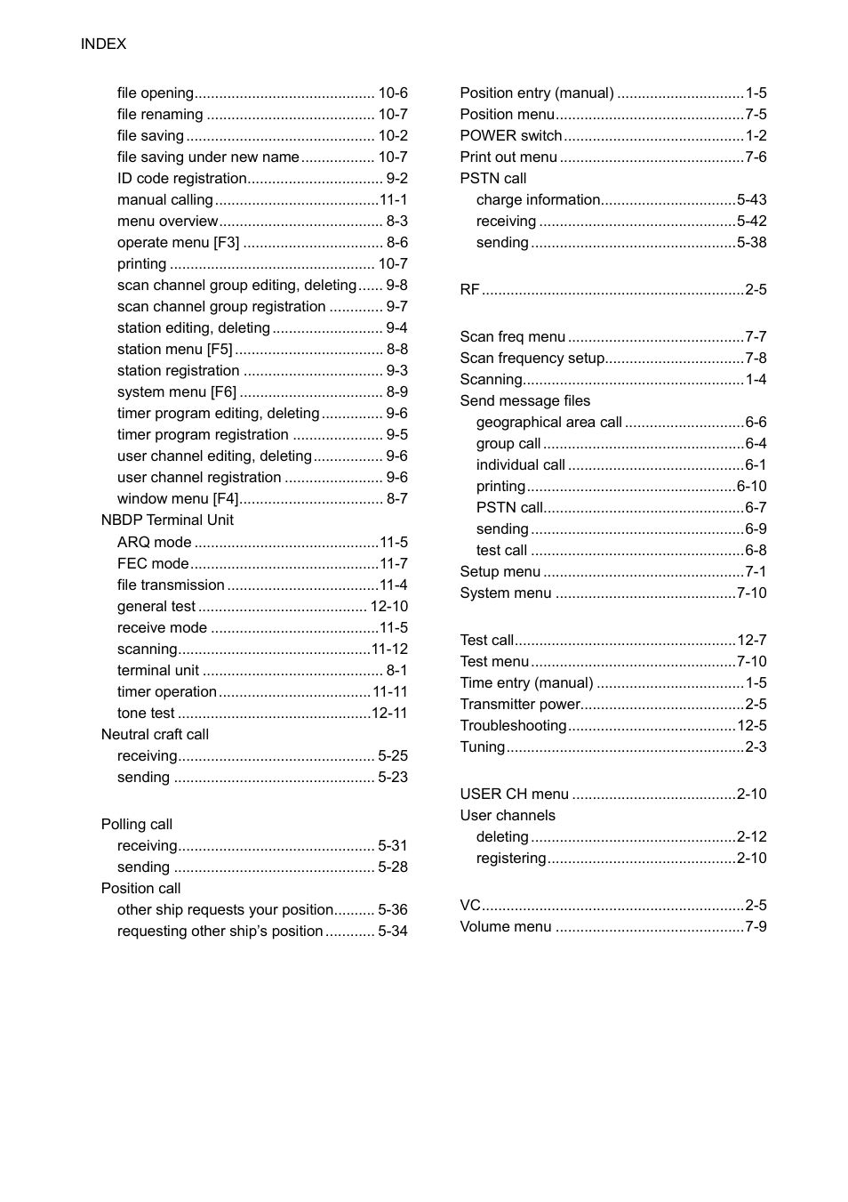 In-2 | Furuno FS-1570 User Manual | Page 213 / 215