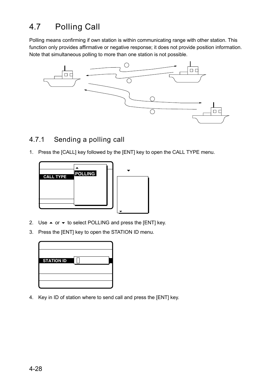 7 polling call, 1 sending a polling call | Furuno RC-1500-1T User Manual | Page 104 / 418