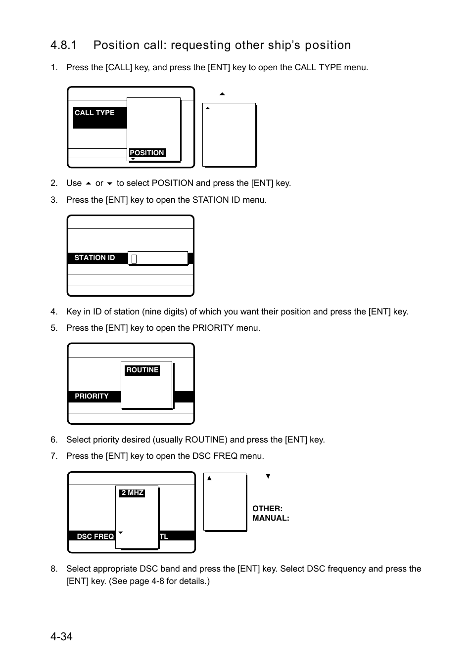 1 position call: requesting other ship’s position | Furuno RC-1500-1T User Manual | Page 110 / 418
