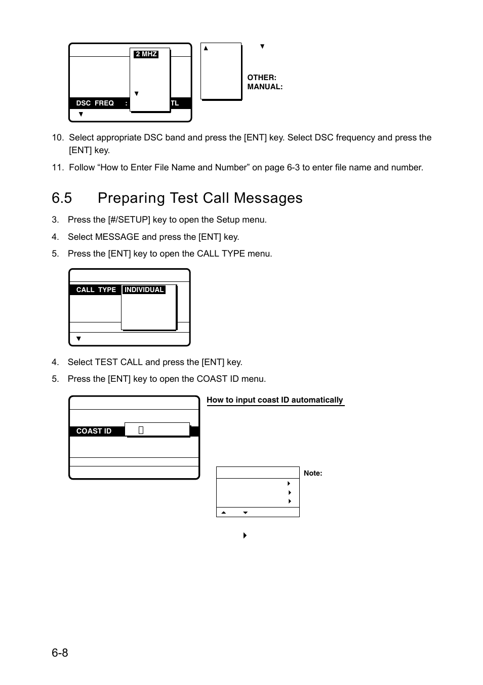 5 preparing test call messages | Furuno RC-1500-1T User Manual | Page 138 / 418