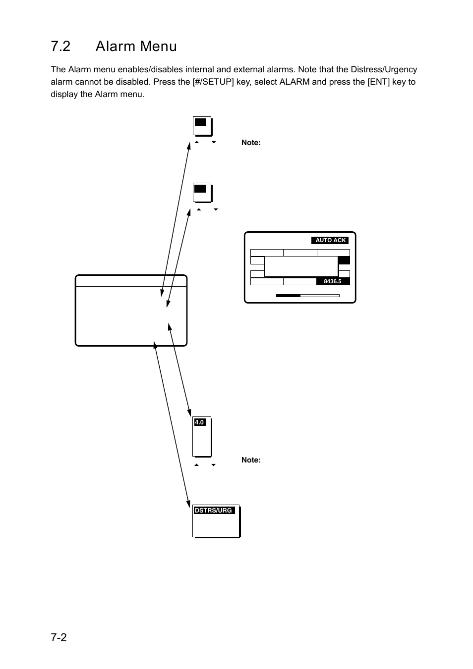 2 alarm menu | Furuno RC-1500-1T User Manual | Page 142 / 418