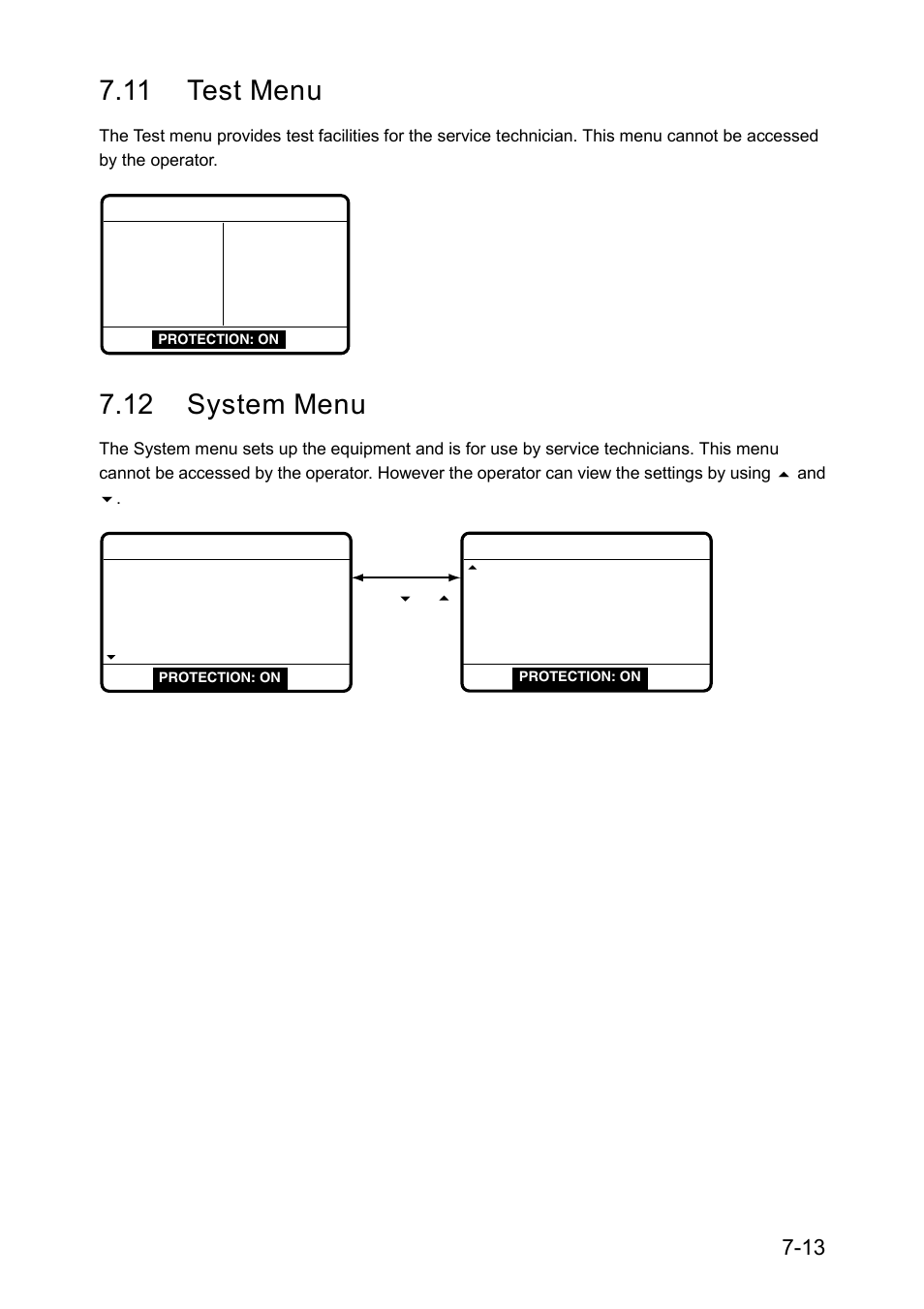 11 test menu, 12 system menu | Furuno RC-1500-1T User Manual | Page 153 / 418