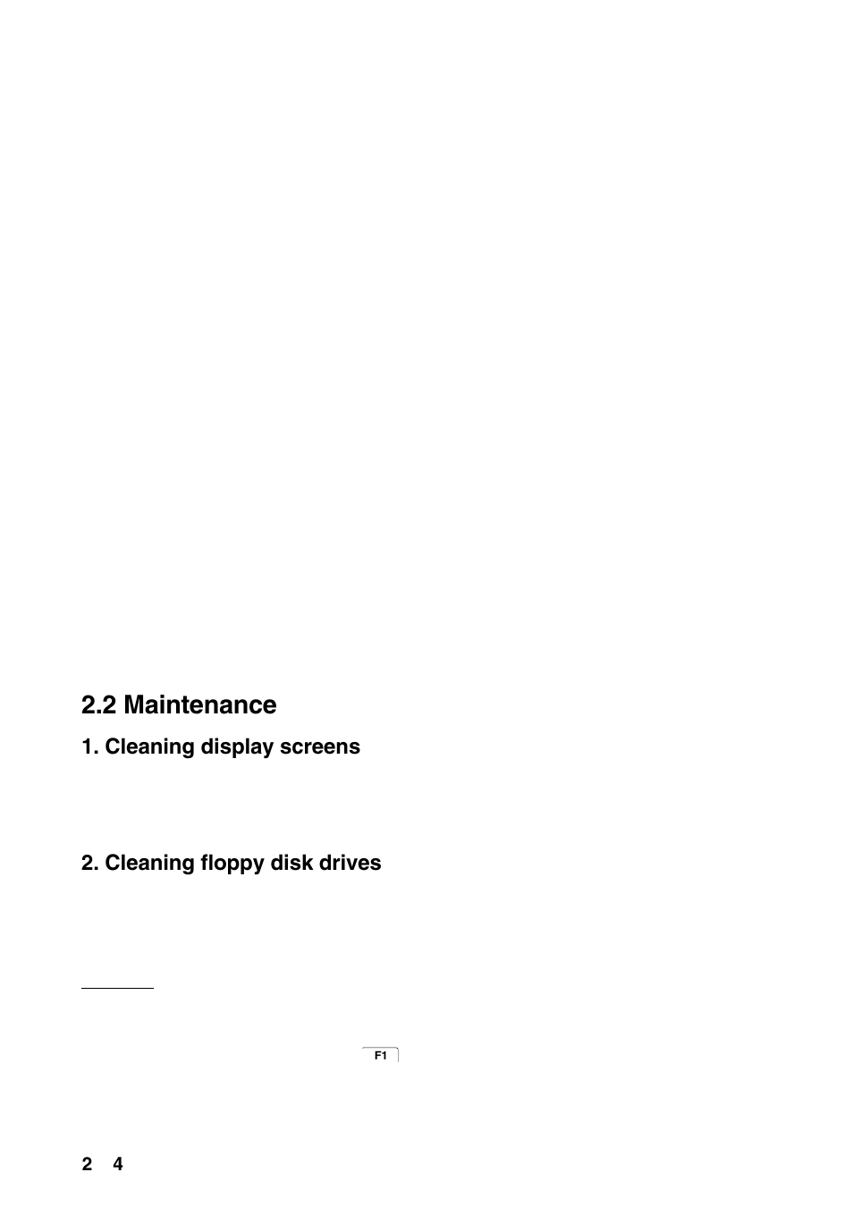 2 maintenance, Cleaning display screens, Cleaning floppy disk drives | Furuno RC-1500-1T User Manual | Page 18 / 418