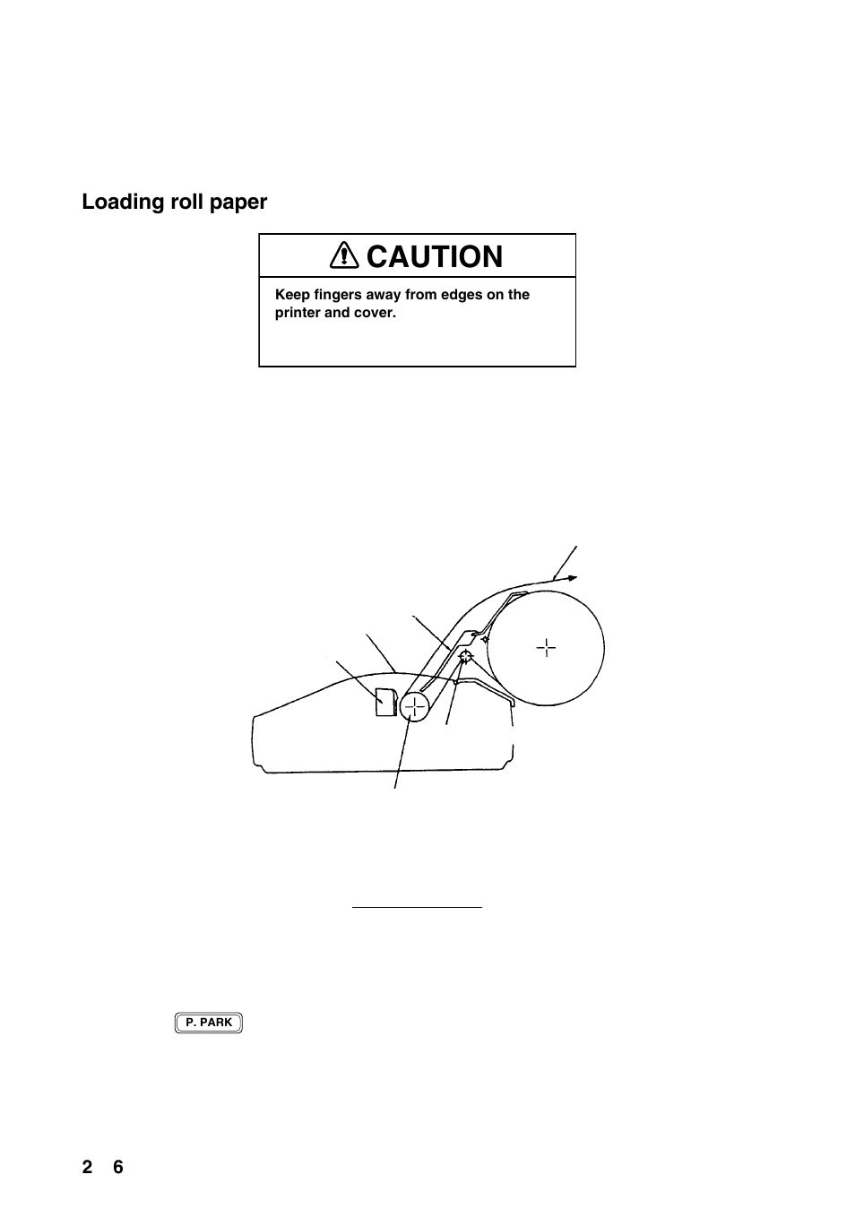 Caution, Loading roll paper | Furuno RC-1500-1T User Manual | Page 20 / 418