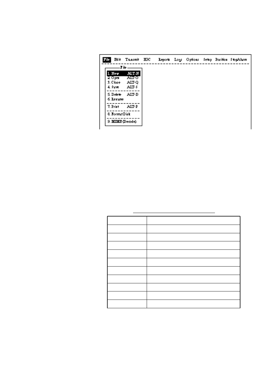 Selecting menu, menu options, Function menu description | Furuno RC-1500-1T User Manual | Page 275 / 418