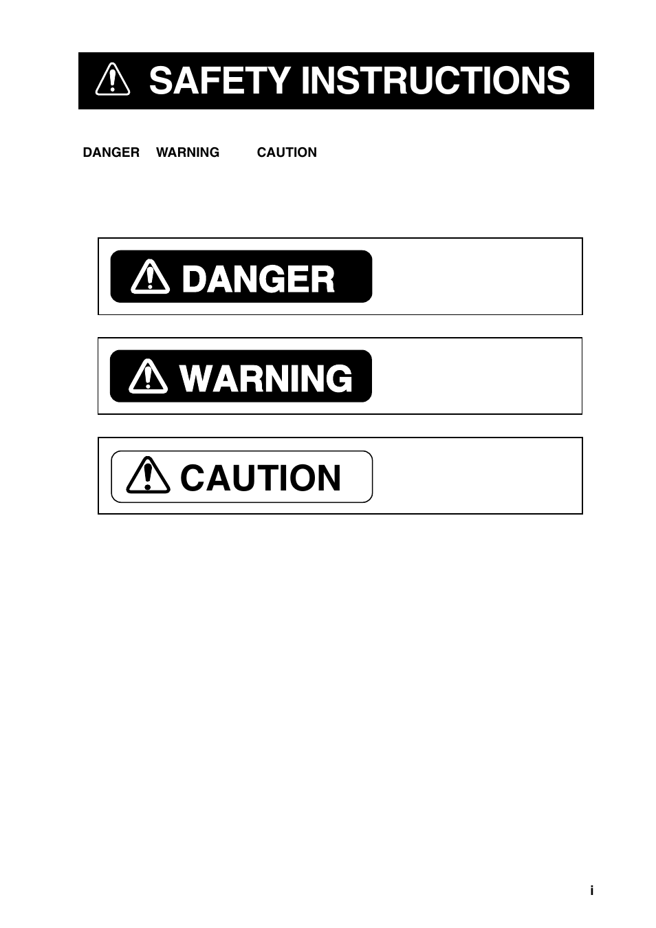 Safety instructions, Danger, Caution warning | Furuno RC-1500-1T User Manual | Page 3 / 418