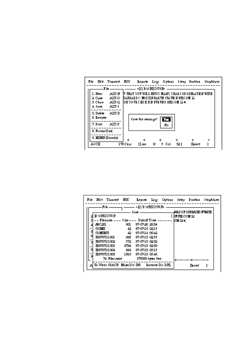 Saving a file under a new name | Furuno RC-1500-1T User Manual | Page 326 / 418