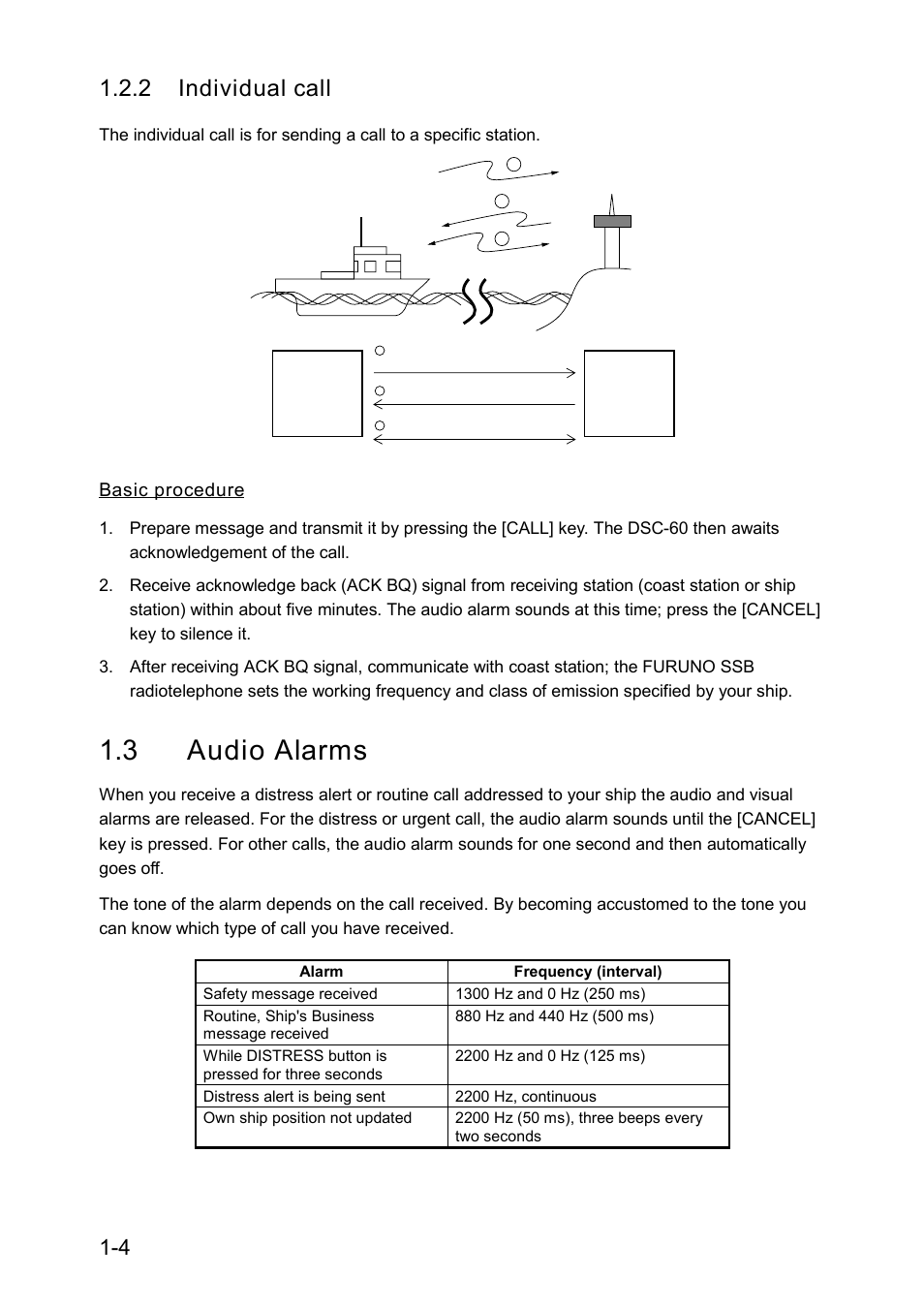 3 audio alarms, 2 individual call | Furuno RC-1500-1T User Manual | Page 34 / 418