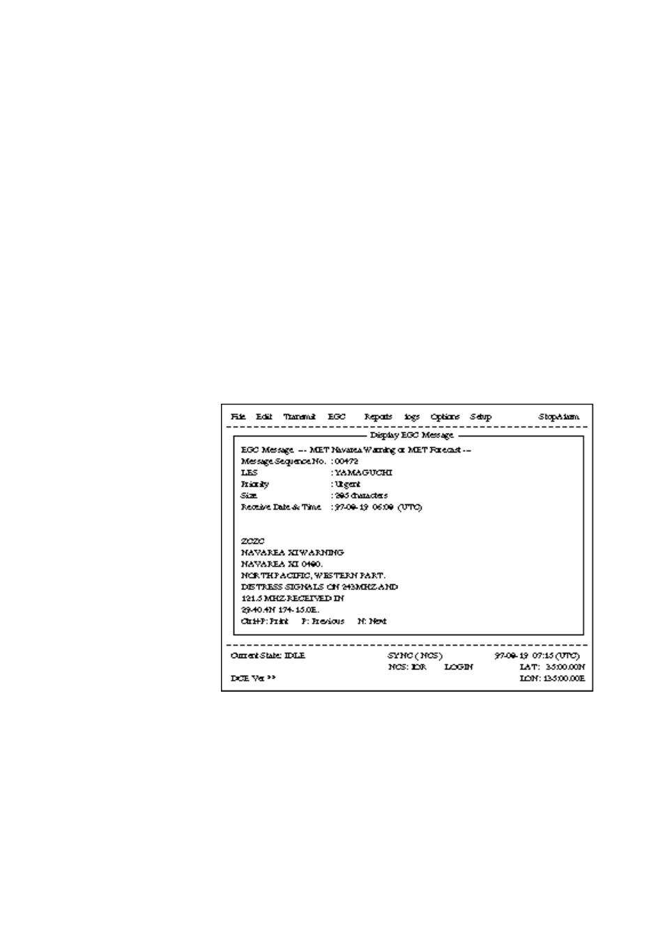 Egc messages | Furuno RC-1500-1T User Manual | Page 358 / 418