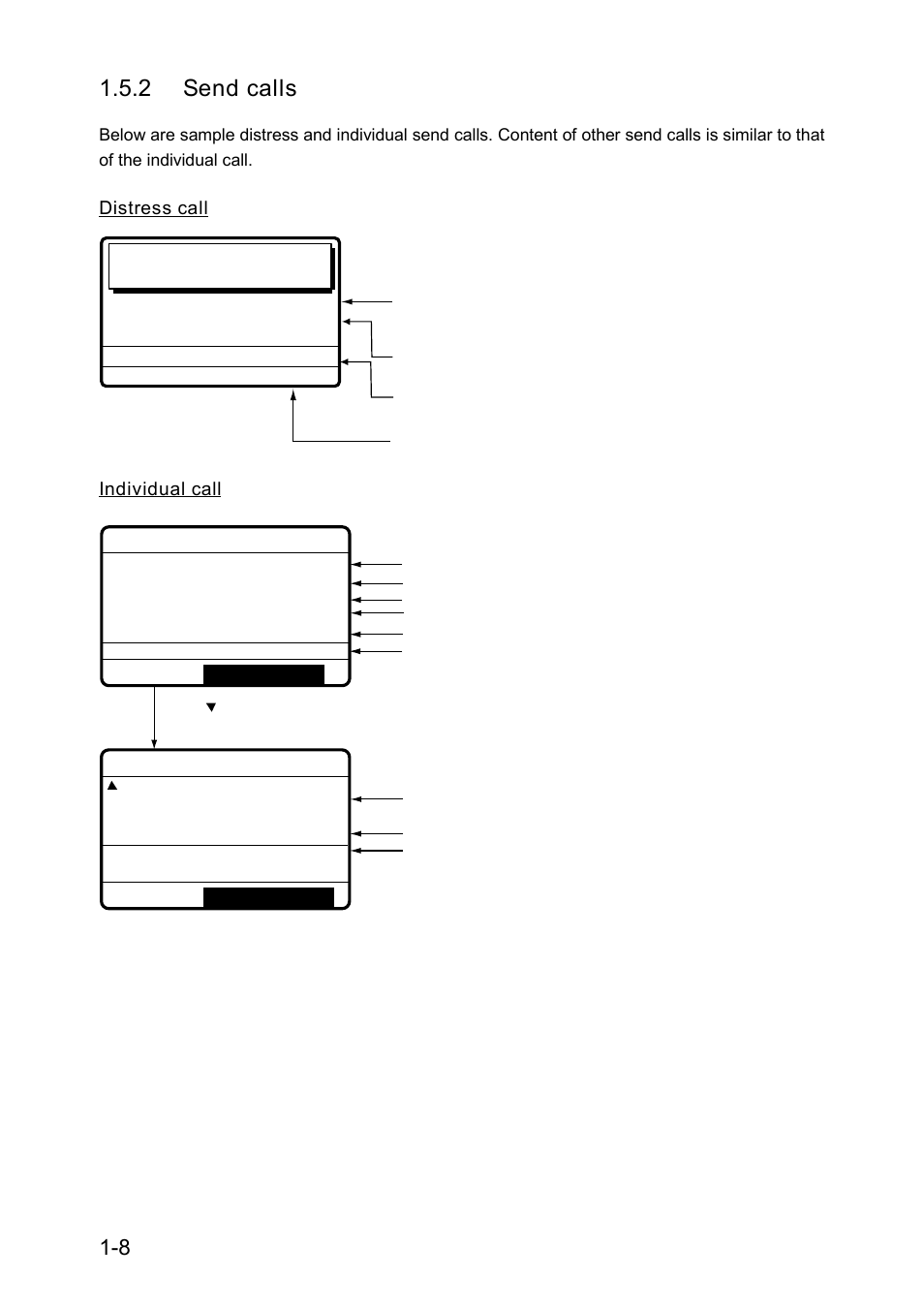 2 send calls | Furuno RC-1500-1T User Manual | Page 38 / 418