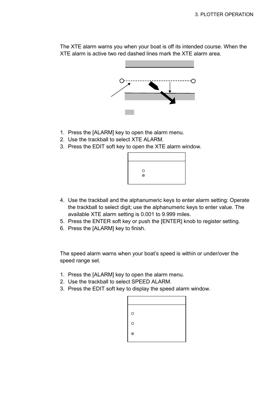 5 speed alarm | Furuno NAVNET 1823C User Manual | Page 141 / 260