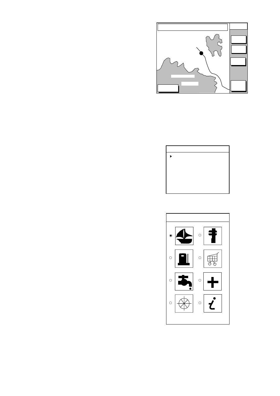 2 navigating to waypoints (waypoint list), 3 navigating to ports, port services | Furuno NAVIONICS GP-1850F User Manual | Page 56 / 110