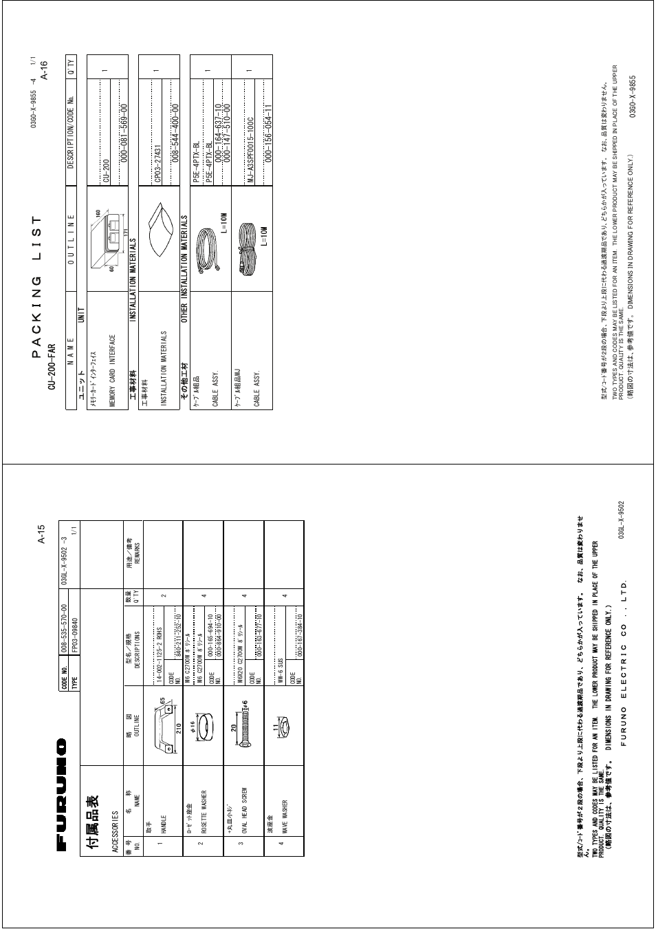 A-16, A-15 | Furuno FAR-2127 User Manual | Page 92 / 136