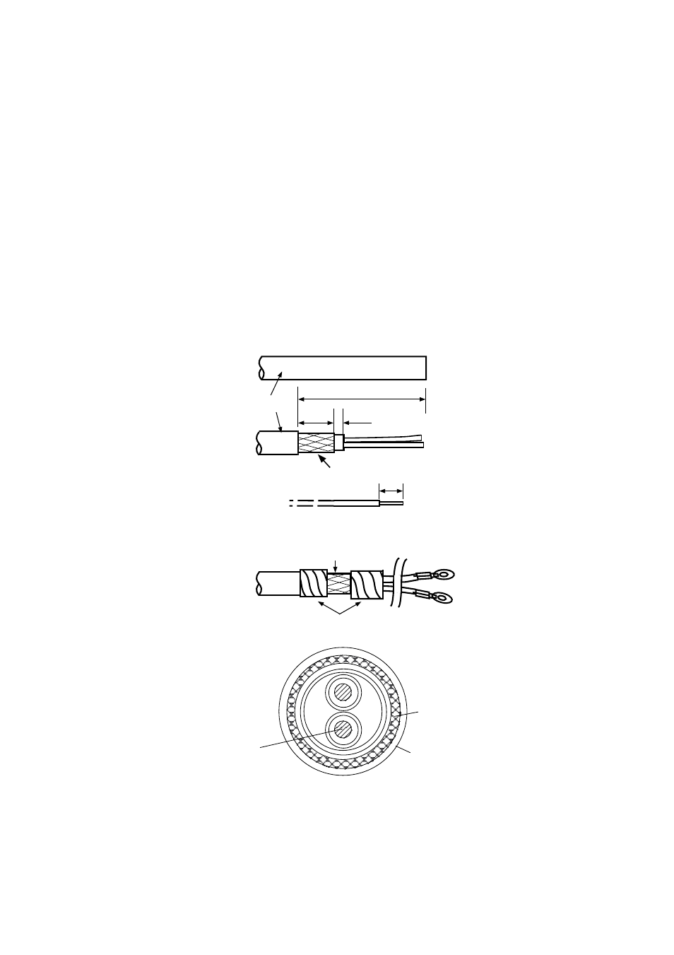 2 display unit, Fabricating the ac power cable (supplied), A) (b) (d) | Dpycy-3.5 | Furuno FR-2115/2125 User Manual | Page 26 / 79