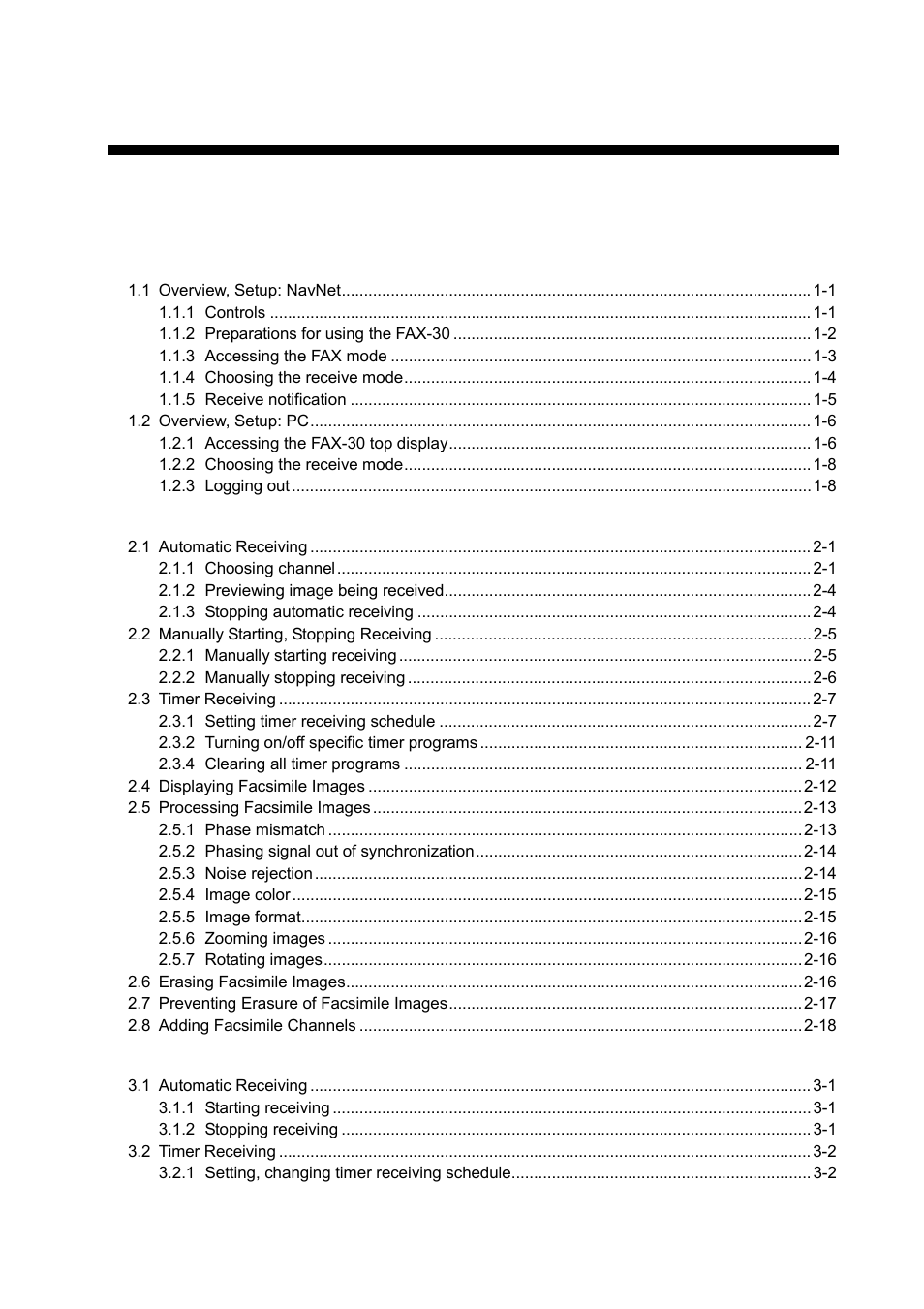 Furuno FAX-30 User Manual | Page 5 / 115