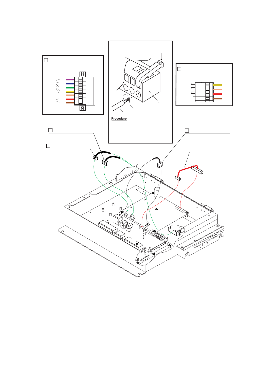 P603, P5 p4 p7, Connection for p608 | Connection for j602, Wiring wago connector | Furuno FAR-2167DS-BB User Manual | Page 59 / 111