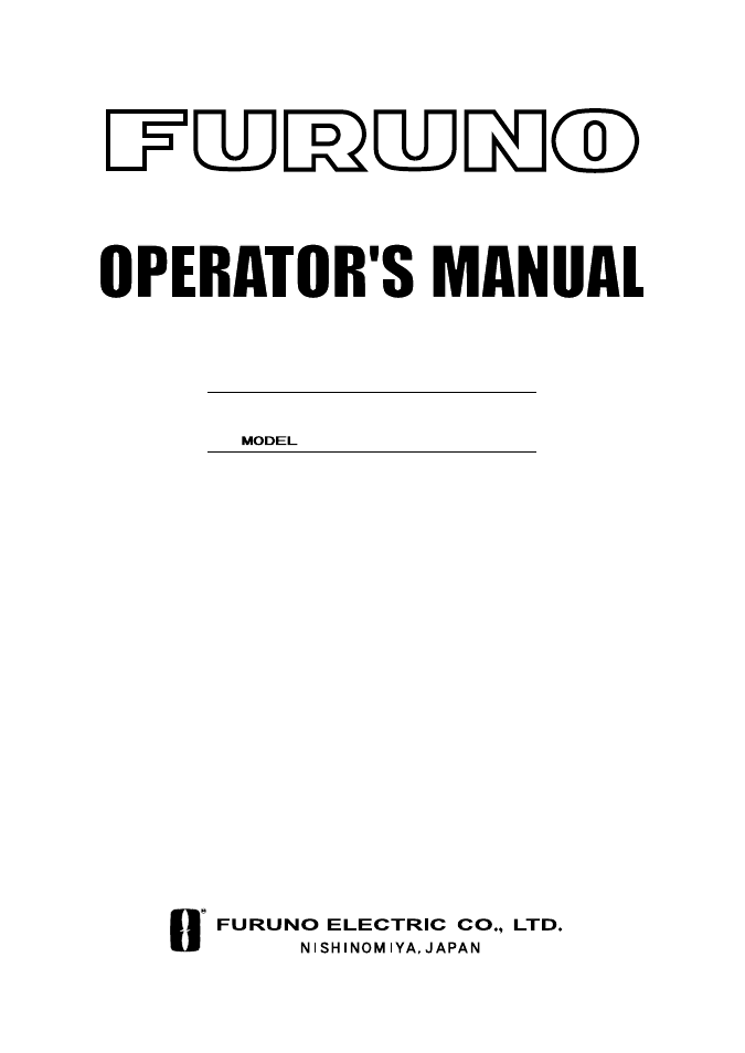 Furuno PP-505 User Manual | 20 pages