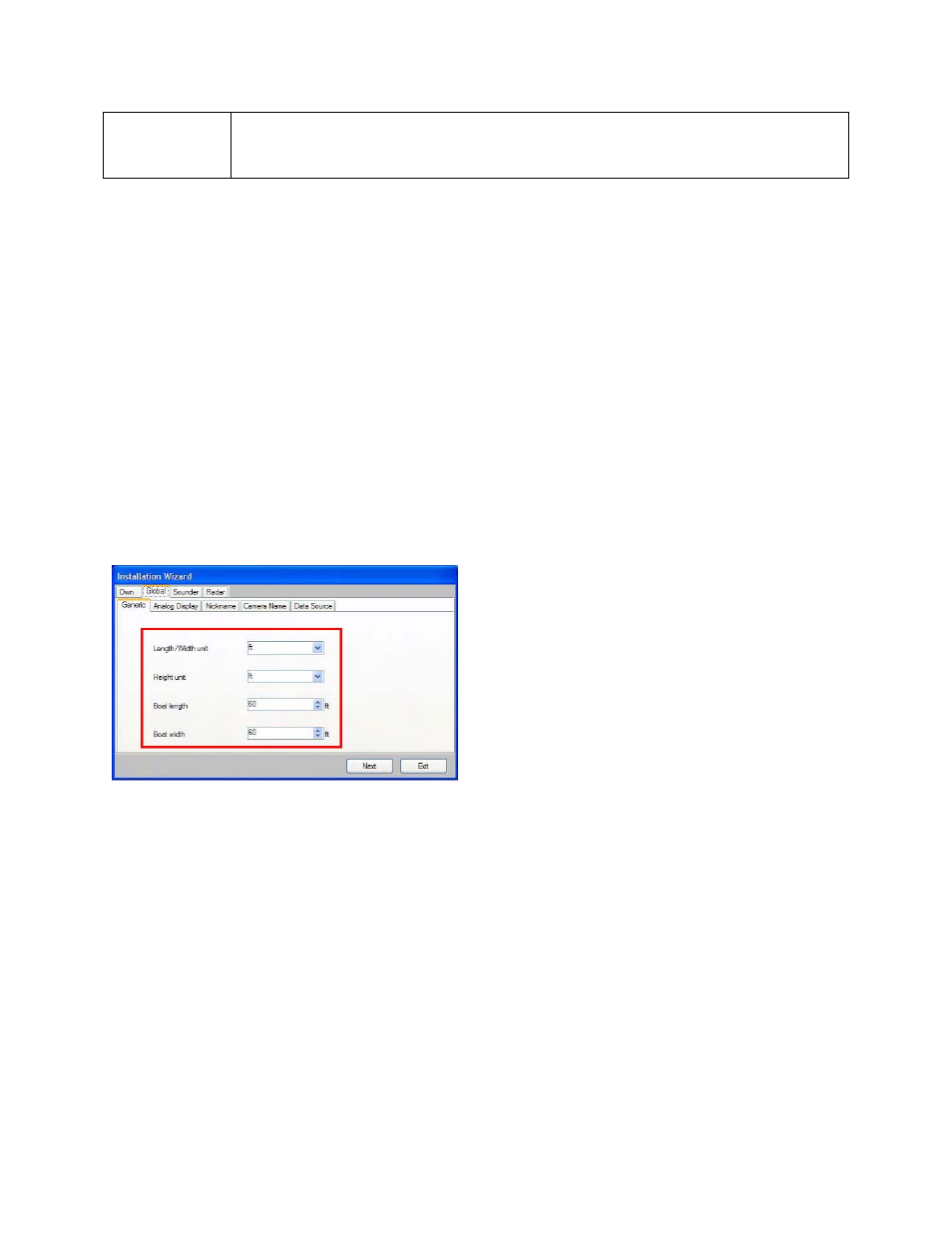 Installation wizard global settings | Furuno NAVNET 3D MFD8/12/BB User Manual | Page 52 / 101