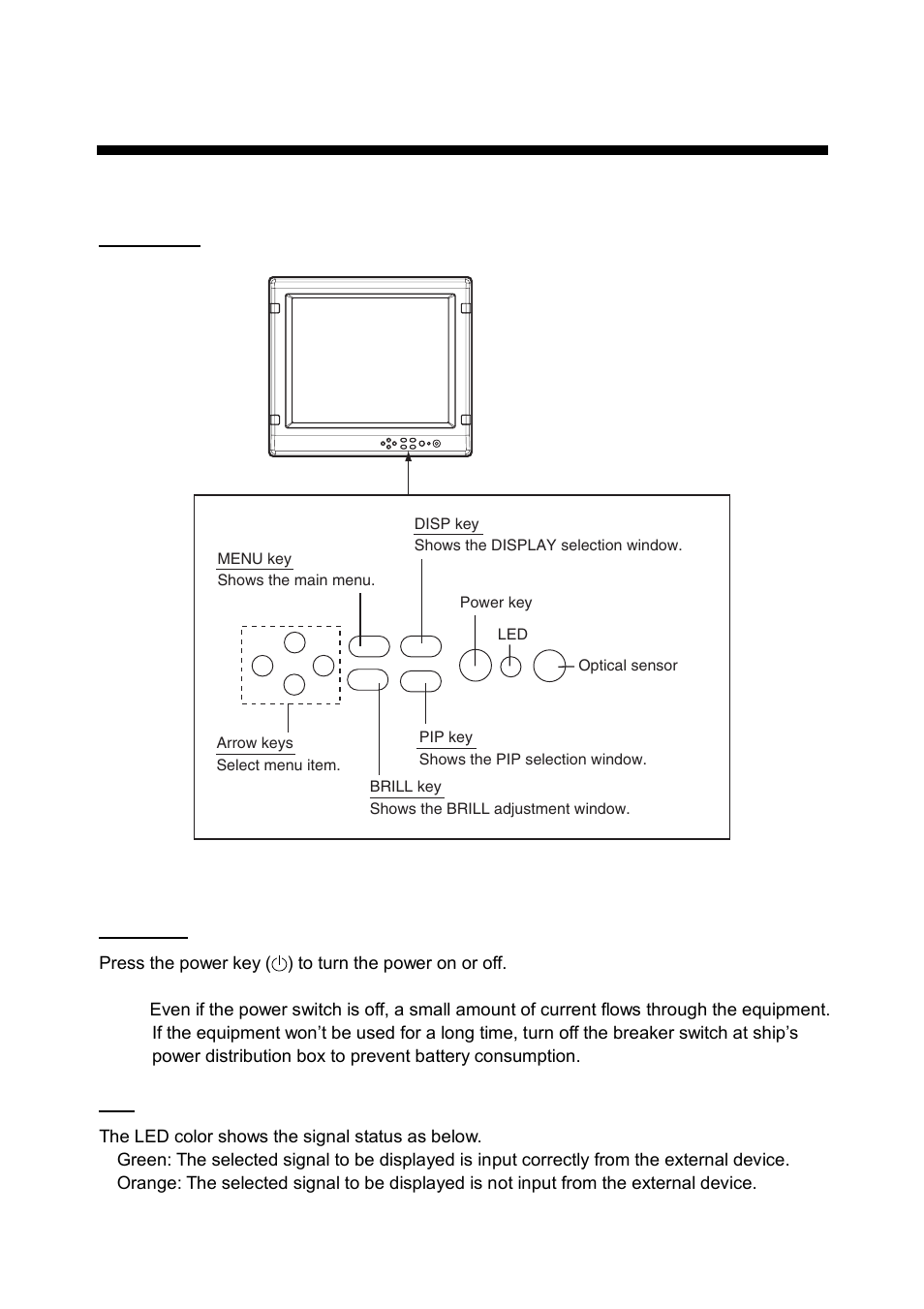 Operation, 1 controls | Furuno MU-17OC User Manual | Page 20 / 65