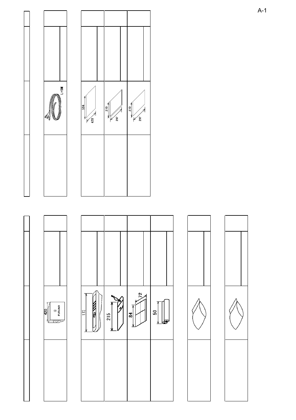 Packing lists | Furuno MU-17OC User Manual | Page 30 / 65