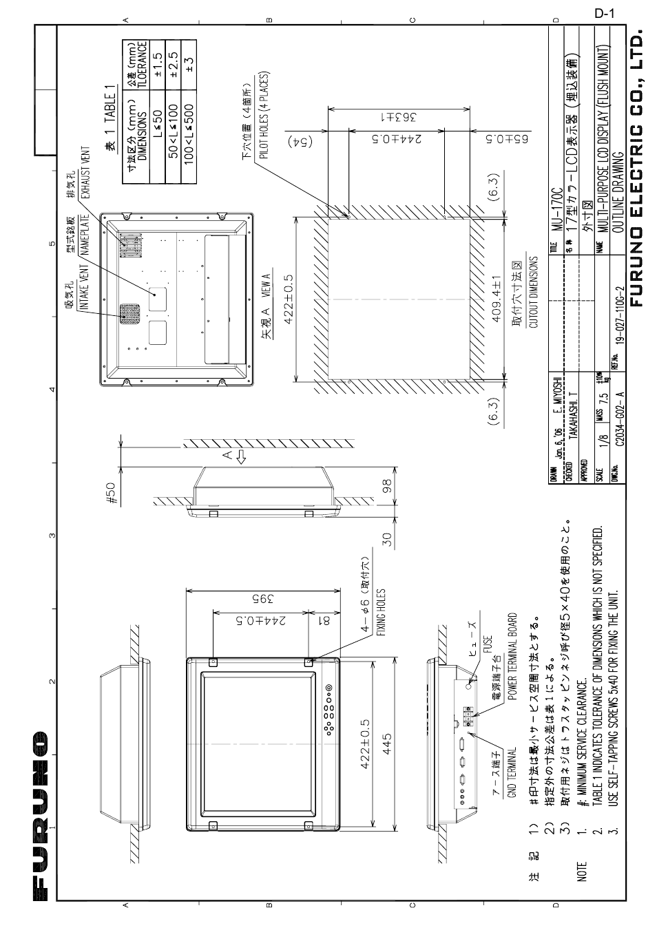 Furuno MU-17OC User Manual | Page 33 / 65