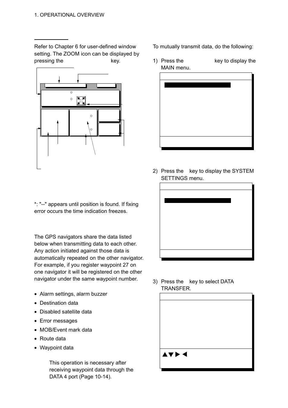 5 transmitting data, Data display, Transmitting data | Furuno GP-150-DUAL User Manual | Page 14 / 123
