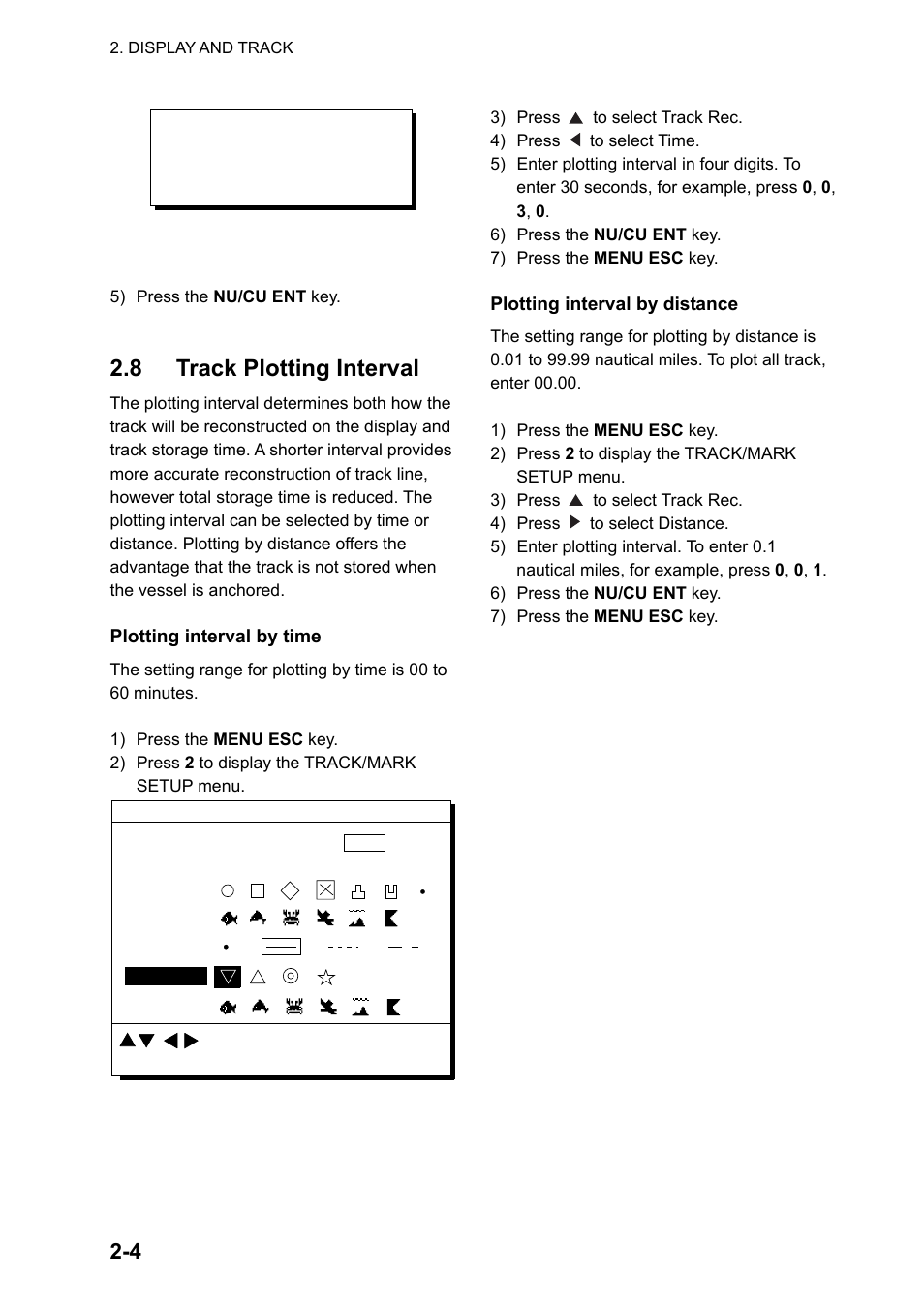 8 track plotting interval | Furuno GP-150-DUAL User Manual | Page 20 / 123