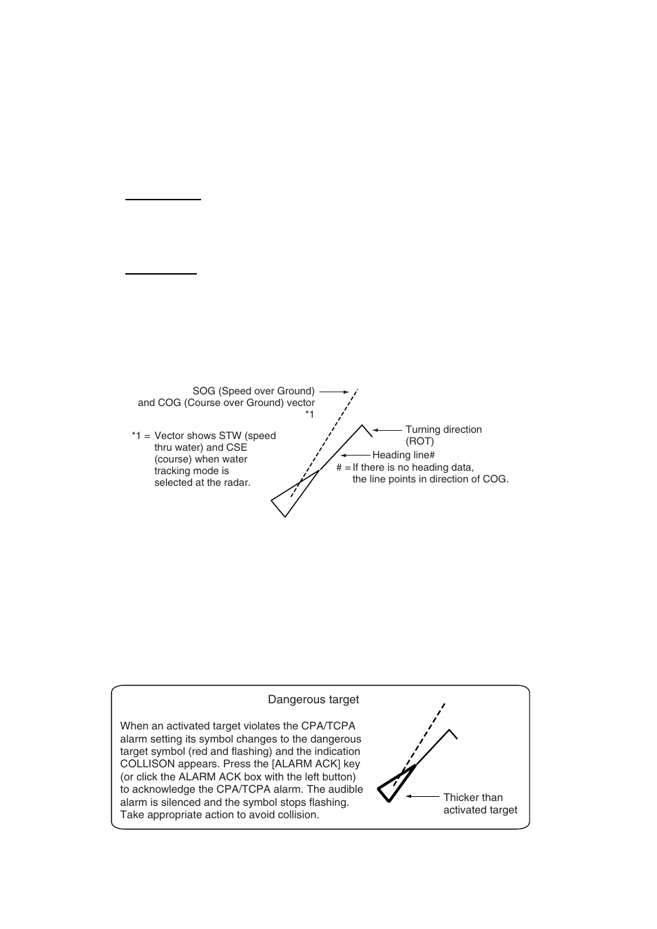 5 activating targets, 1 activating specific target, 2 activating all targets | Furuno BB FAR28x7 User Manual | Page 176 / 305