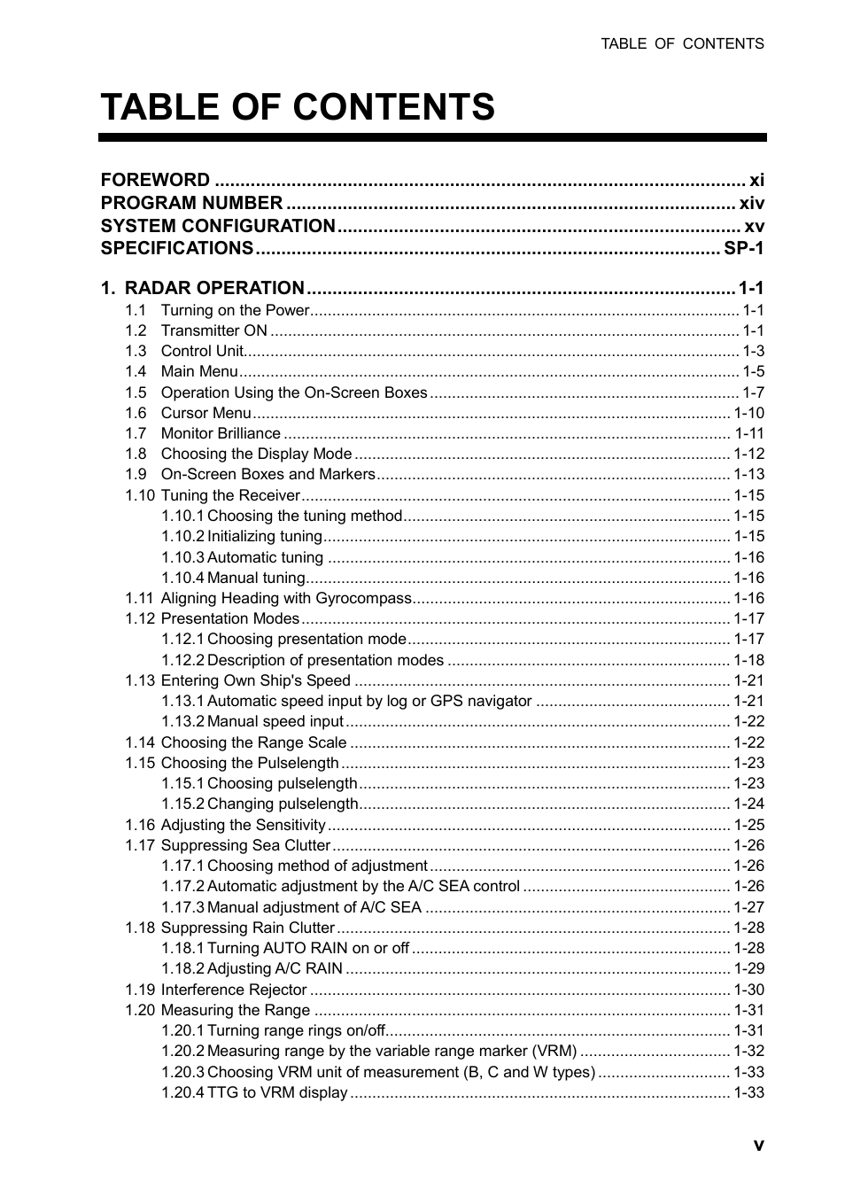 Furuno BB FAR28x7 User Manual | Page 7 / 305