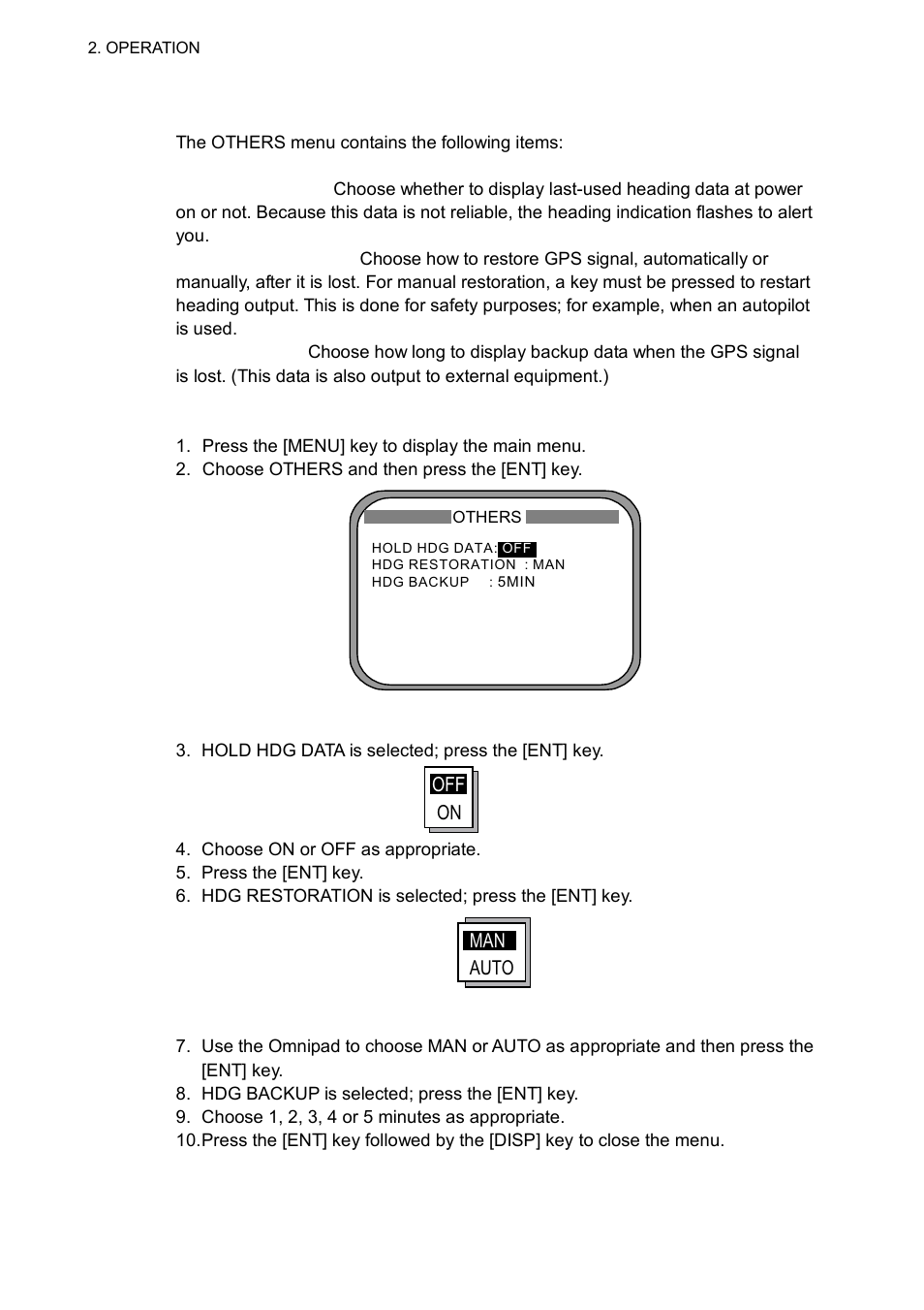 11 others menu | Furuno Sc 50 User Manual | Page 54 / 101