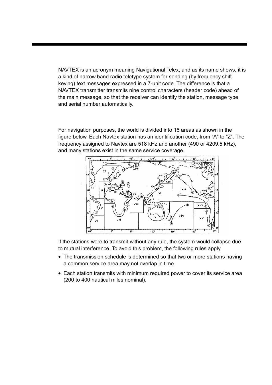 Principle of navtex system, 1 how navtex works, 2 navtex system operation | Furuno NX-700B User Manual | Page 13 / 89