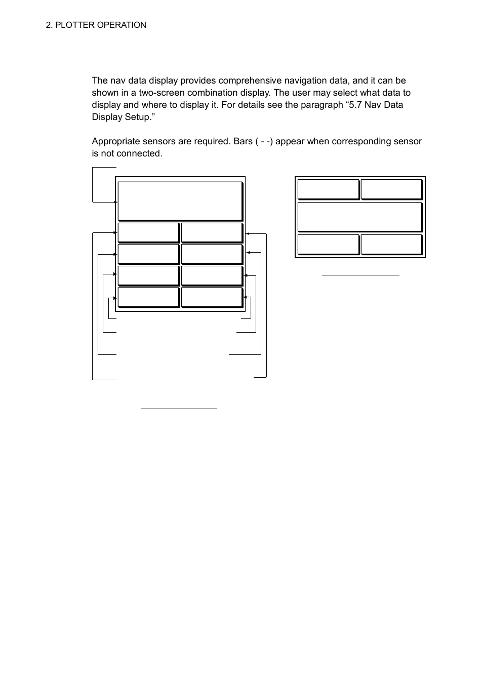 1st 1:25, 6 2.1.4 nav data display | Furuno GD-1700C User Manual | Page 40 / 249
