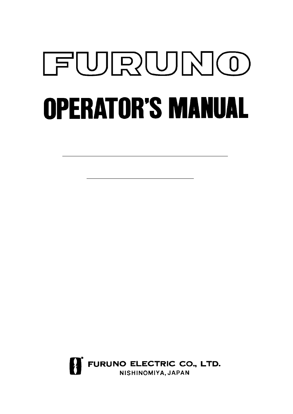 Furuno PG-1000 User Manual | 23 pages