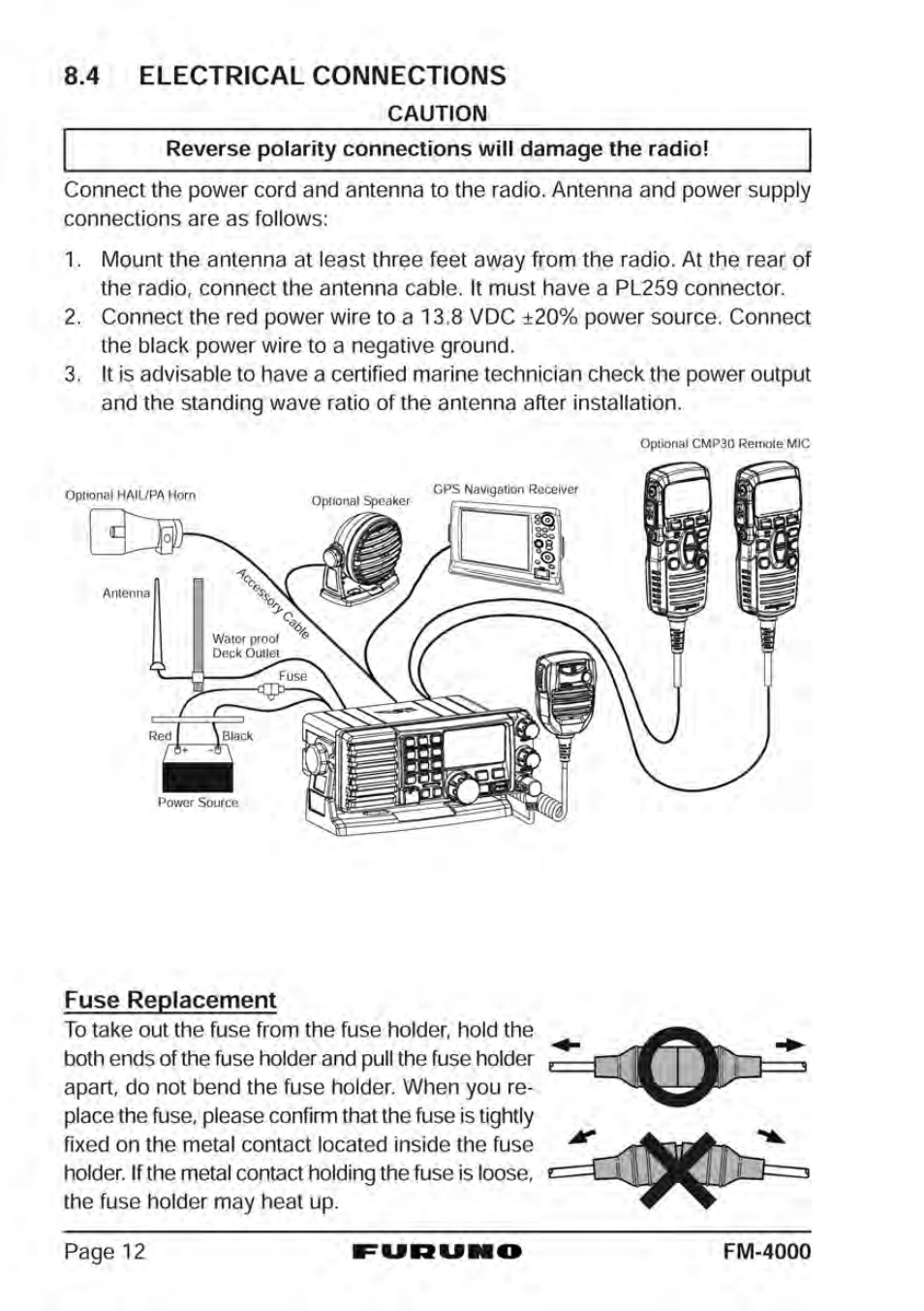 Furuno FM-4000 User Manual | Page 12 / 84