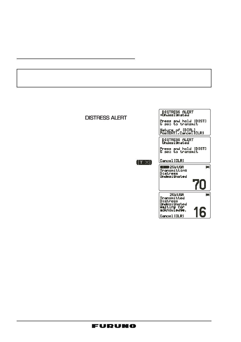 3 dsc distress call | Furuno FM-4000 User Manual | Page 36 / 84