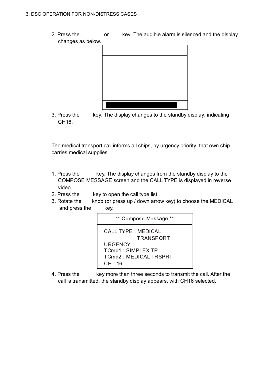 9 medical transport call | Furuno FM-8800D/8800S User Manual | Page 74 / 127