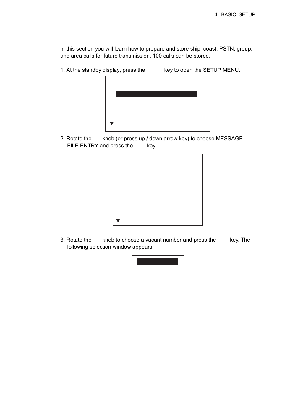 5 message file entry | Furuno FM-8800D/8800S User Manual | Page 85 / 127