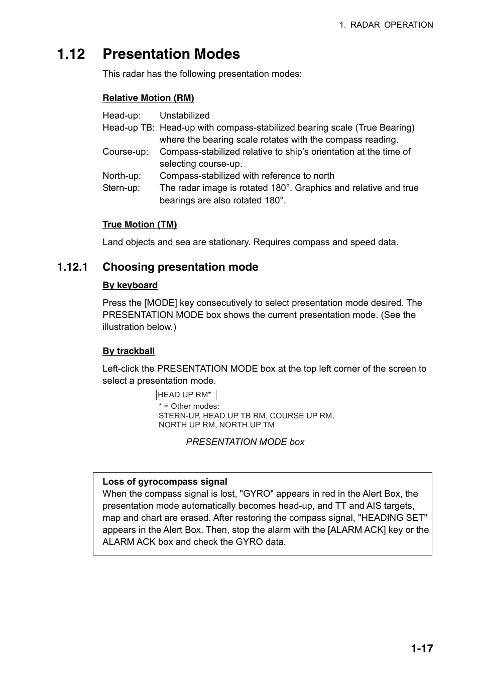 12 presentation modes | Furuno FAR-2107(-BB) User Manual | Page 39 / 312