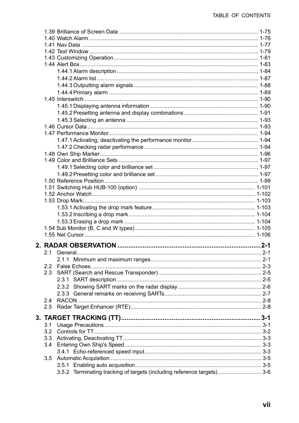 Furuno FAR-2107(-BB) User Manual | Page 9 / 312
