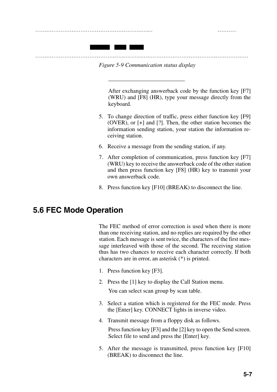 6 fec mode operation | Furuno DP-6 User Manual | Page 51 / 93