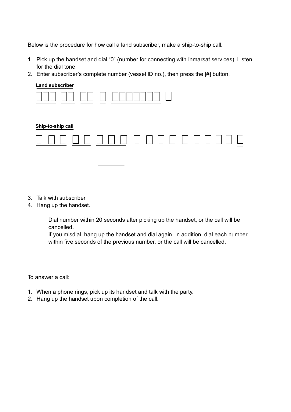 2 calling, 3 receiving | Furuno MULTI-COMMUNICATION UNIT IB-782 User Manual | Page 10 / 22