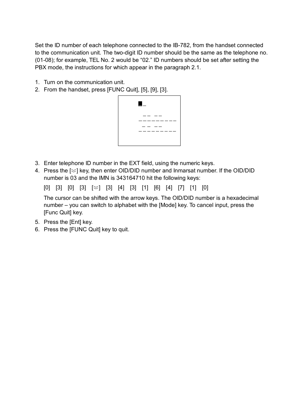 2 oid/did setting | Furuno MULTI-COMMUNICATION UNIT IB-782 User Manual | Page 15 / 22