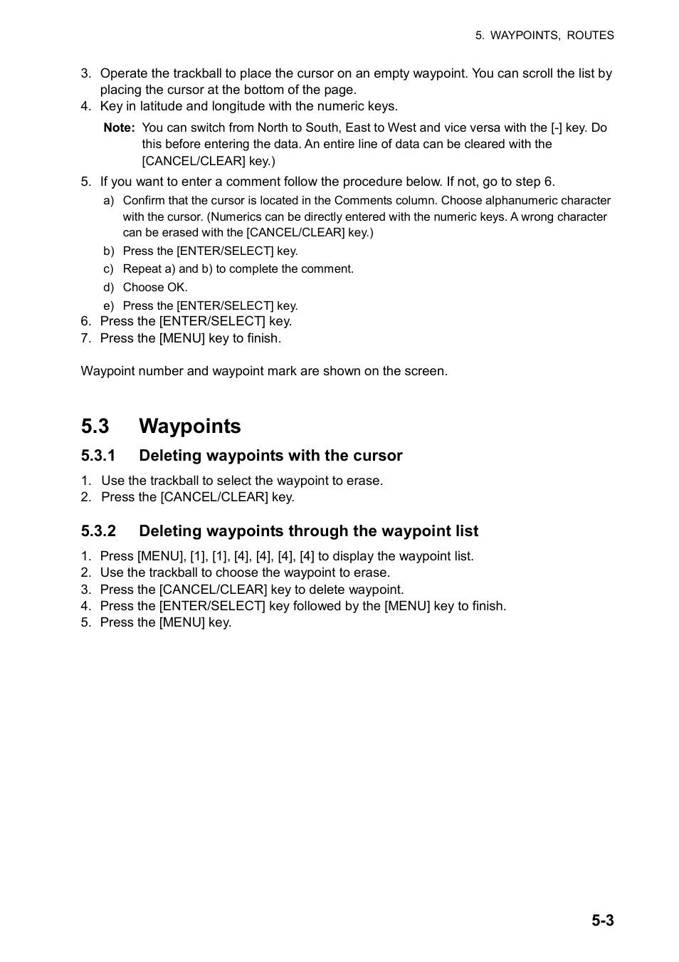 3 waypoints | Furuno RP180 User Manual | Page 34 / 100